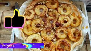 Recette de Tarte aux Pommes et aux Noix SybilLaParisienne [upl. by Gytle]