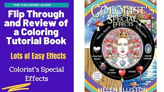 Flip Through and Review of Colorist Special Effects Coloring Guide by Helen Elliston [upl. by Lennahs]