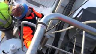 Viper MKI Maxi  Wire Rope Lubricator Trial at Liebherr Facilities  100mm Rope [upl. by Faux]