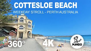 Cottesloe Walk Tour 4K  Perth  UHD 2024 Cottesloe beach perthcity [upl. by Mandel977]