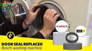 How to Replace a Washing Machine Door Seal on a Bosch Washer [upl. by Llevron]