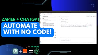 Fully Automate ChatGPT with Zapier amp AI Assistants no coding [upl. by Krongold562]