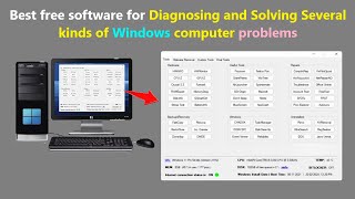 Best free software for Diagnosing and Solving Several kinds of Windows computer problems [upl. by Qulllon951]