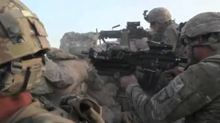 US Army Soldiers Return Fire In Afghanistan [upl. by Nedearb657]