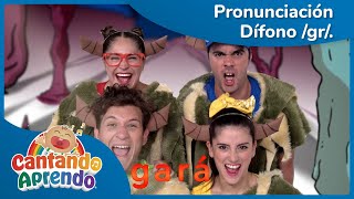 Pronunciación para niños  Dífono gr  El Ogro Gris y Grande  Cantando Aprendo [upl. by Heindrick]