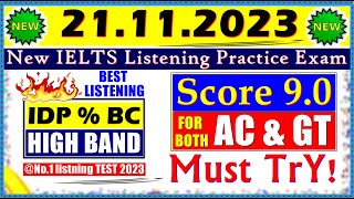 IELTS LISTENING PRACTICE TEST 2023 WITH ANSWERS  21112023 [upl. by Kutzenco]