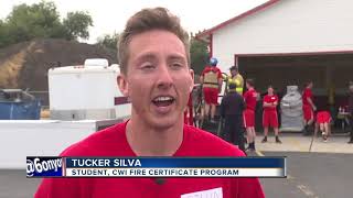 Firefighter hopefuls complete rigorous test in CWI program [upl. by Rani]