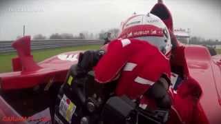 Sebastian Vettel Ferrari First Drive F1 Fiorano Interview Driving Piero Ferrari F1 2015 Video CARJAM [upl. by Hakon]