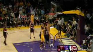 Kobe Bryant Switches Hands MidAir for the Layup [upl. by Ahsilet]