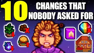 10 Changes No one asked for  Stardew valley 16 [upl. by Illona]