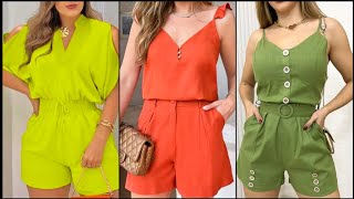 Short Jumpsuit for Women  2024 Dressy Jumpsuits for Women  2024 Short Jumpsuit Style  2024 [upl. by Nimsay894]