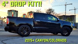 GMC CanyonChevy Colorado Belltech 4quot Lowering Kit Comprehensive Install Guide [upl. by Sandi635]