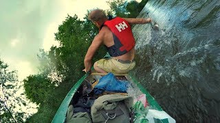 River Wye canoe trip wild camping 4 day paddle from Glasbury to Hereford [upl. by Eitac]