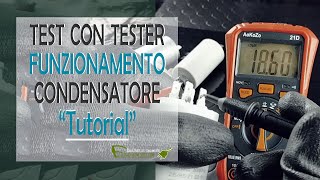 Verifica condensatore con tester [upl. by Dominic941]