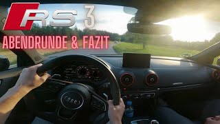 Deswegen solltest du dir 2024 einen AUDI RS3 kaufen ABENDRUNDE amp FAZIT zum 5 Zylinder AUDI  POV [upl. by Anelahs]