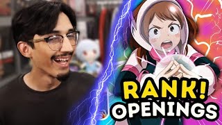 Ranking anime openings without knowing the next one was frustrating REACTION [upl. by Ytima]