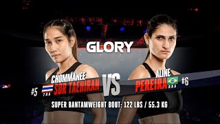 GLORY 68 Aline Pereira v Chommanee Sor Taehiran [upl. by Cristal]