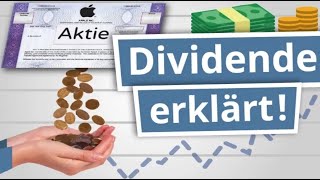 Was sind Dividenden Aktien Dividende einfach erklärt  Finanzlexikon [upl. by Nilcaj672]