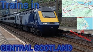 Trains In Central Scotland [upl. by Giacopo300]