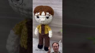 Dwight Schrute He’s available on Etsy now dwightschrute theoffice crochetdoll amigurumi [upl. by Brittni206]