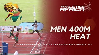 Men’s 400m Round 1 Heat 1  DOUALA 24  23rd CAA African Athletics Senior Championships [upl. by Annaear]