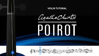 Agatha Christies Poirot Opening Theme Violin Tutorial [upl. by Adrial]