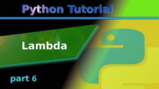 Lambda function in Python Python tutorial 6 [upl. by Onaivlis]