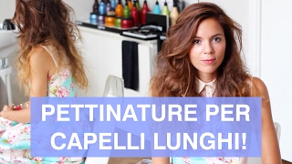 Pettinature per capelli lunghi ecco due tutorial mooolto particolari [upl. by Trebliw]