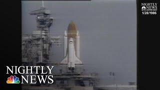 Archival Space Shuttle Challenger Disaster  NBC Nightly News [upl. by Ymaj]