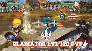 Gladiator LvL 120 PvP With Awakening Skill  Dragon Nest M AKMJ Gaming [upl. by Acimad]