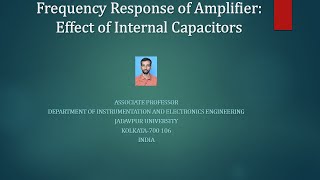 Frequency response of amplifier Effect of internal capacitors [upl. by Shana]