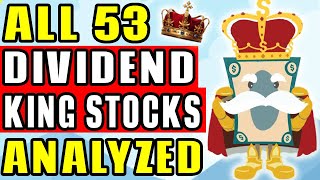 All 53 Dividend King Stocks Analyzed Complete List [upl. by Iamhaj]