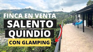 Se vende finca pequeña en Salento Quindío CON GLAMPING [upl. by Profant]