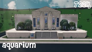 Aquarium Speed Build  ROBLOX BLOXBURG   tour [upl. by Farhsa]