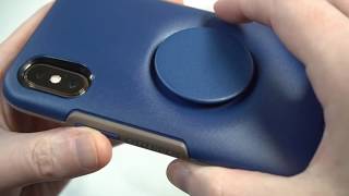 Otterbox Otter  Pop Symmetry Series for iPhone XXs Go To Blue Review [upl. by Eleira]