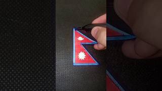 Drawing the flag of nepal🇳🇵artmeerdrawingasian countries [upl. by Kania]