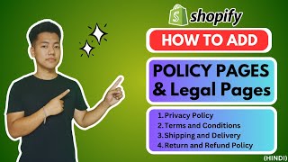 How To Add Store Policies And Legal Pages On Shopify in Hindi 2024 [upl. by Rentschler]