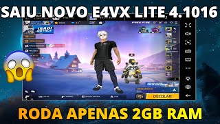 DESCOBRI MELHOR EMULADOR PARA PC E NOTEBOOK FRACO NOVO E4VX LITE 41016 😱 SUPER LEVE 2GB RAM 🚀 [upl. by Yrohcaz]