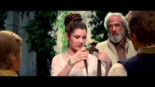 Star Wars IV A new hope  Final Scene The Throne Room and End Title [upl. by Ylime]