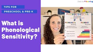 What is Phonological Sensitivity Phonological Awareness Info for Preschool PreK amp Kindergarten [upl. by Aemat]