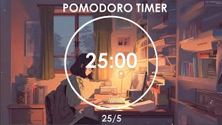 2Hour Study With Me  255 Pomodoro Timer  Focus Study and Working  Lofi Girl Beats  Day 10 [upl. by Nyrahs]