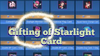 Tutorial kung paano mag gifting Starlight Card sa ML BangkawaTV [upl. by Ylluz]