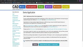 CAO Demo Application Other important parts of the CAO Application that must be completed [upl. by Godrich]