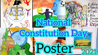 National constitution day poster 2021constitution day drawingconstitution day poster [upl. by Allebasi202]