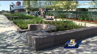 New garden at riverfront park dedicated [upl. by Asserrac]