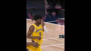 Bronny James blocks Rob Dillingham pass to Rui Hachimura for the 3 Timberwolves vs Lakers 🔥 shorts [upl. by Yoreel]