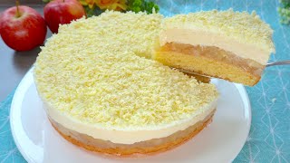 Haben Sie Äpfel Backen Sie den perfekten Apfelkuchen mit Pudding TOP Rezept [upl. by Niwre570]