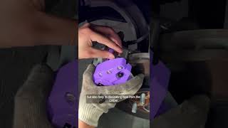 Purple Tesla Model Y Caliper Covers shorts [upl. by Aitram]