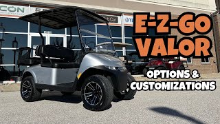 EZGO Valor  Options and Customizations  Dean Team Golf Carts [upl. by Amalbena788]