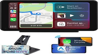 Plimpton 2024 Portable Apple CarplayAndroid Auto Screen for Car 7 Inch IPS Review [upl. by Slaohcin674]